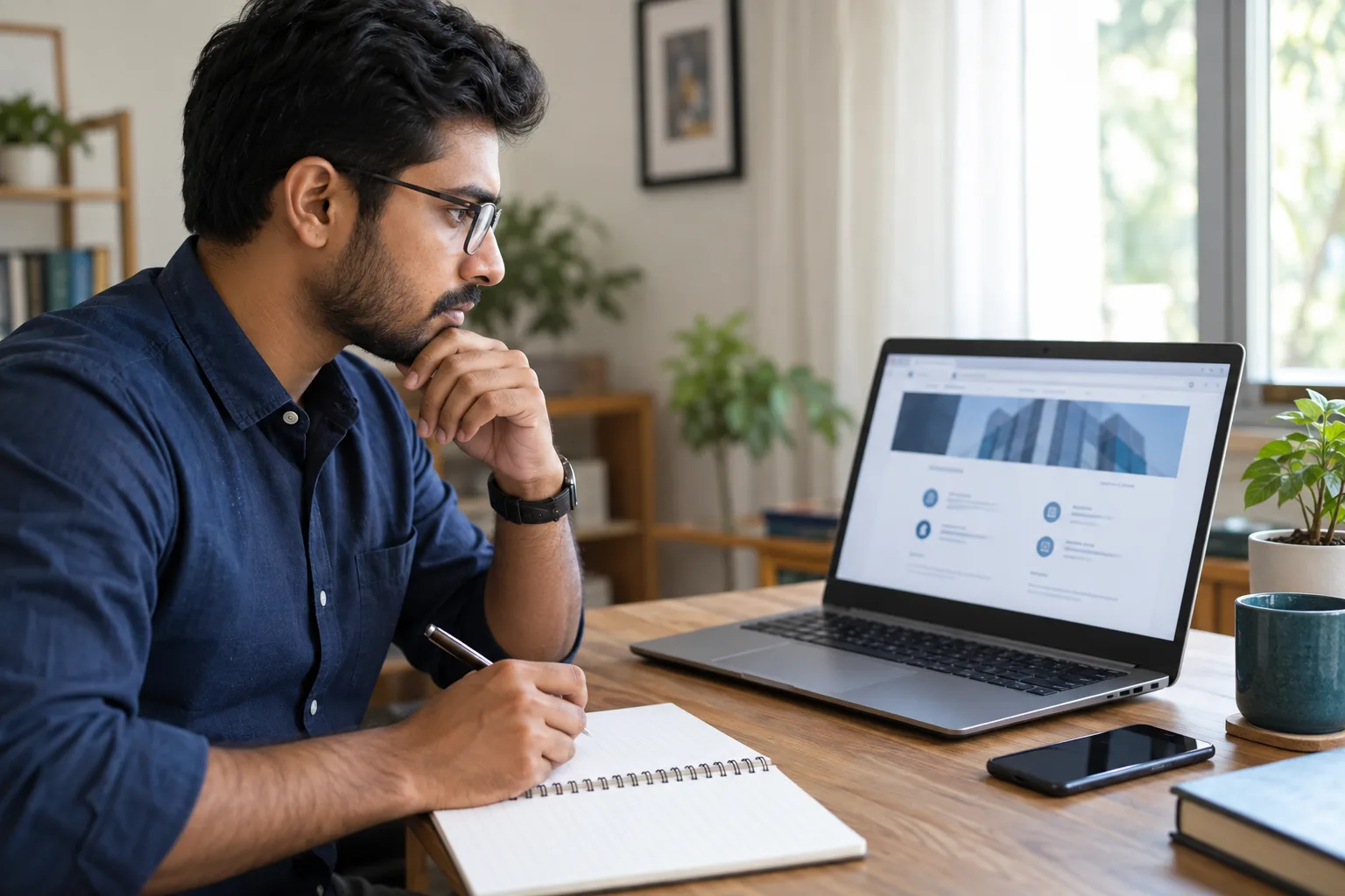 A job seeker independently verifies a company contact page